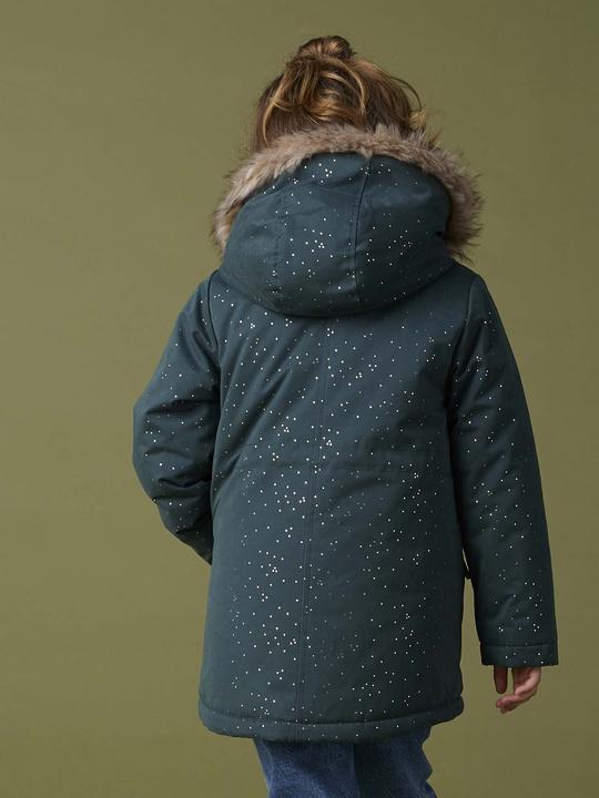 Produktbild Vertbaudet Warme Mädchen Winterjacke mit Glitzer und Webpelz, Recycling-Wattierung (158)