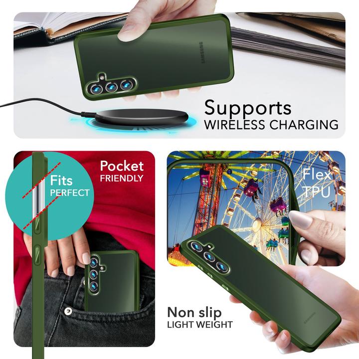 Actual product image Nalia Semi-transparent hybrid cover with protective frame (Samsung Galaxy S24)