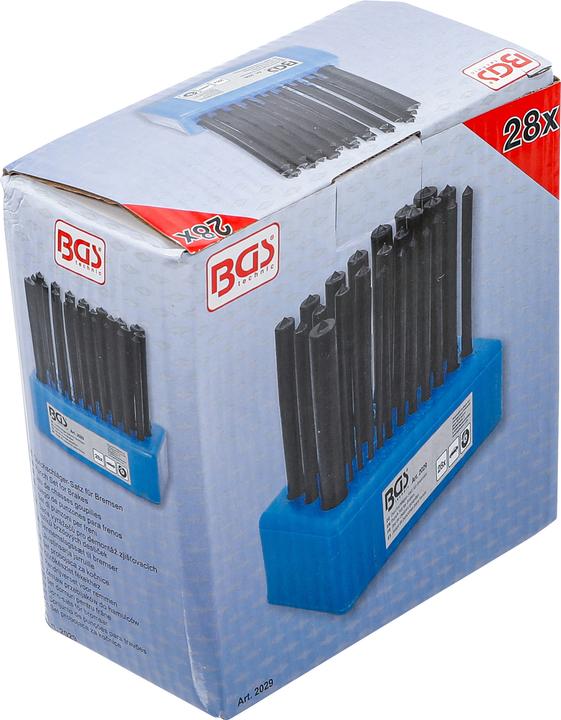 Actual product image BGS Punch Set for Brakes 28 pcs. (Front wheel brake, Brake kit)