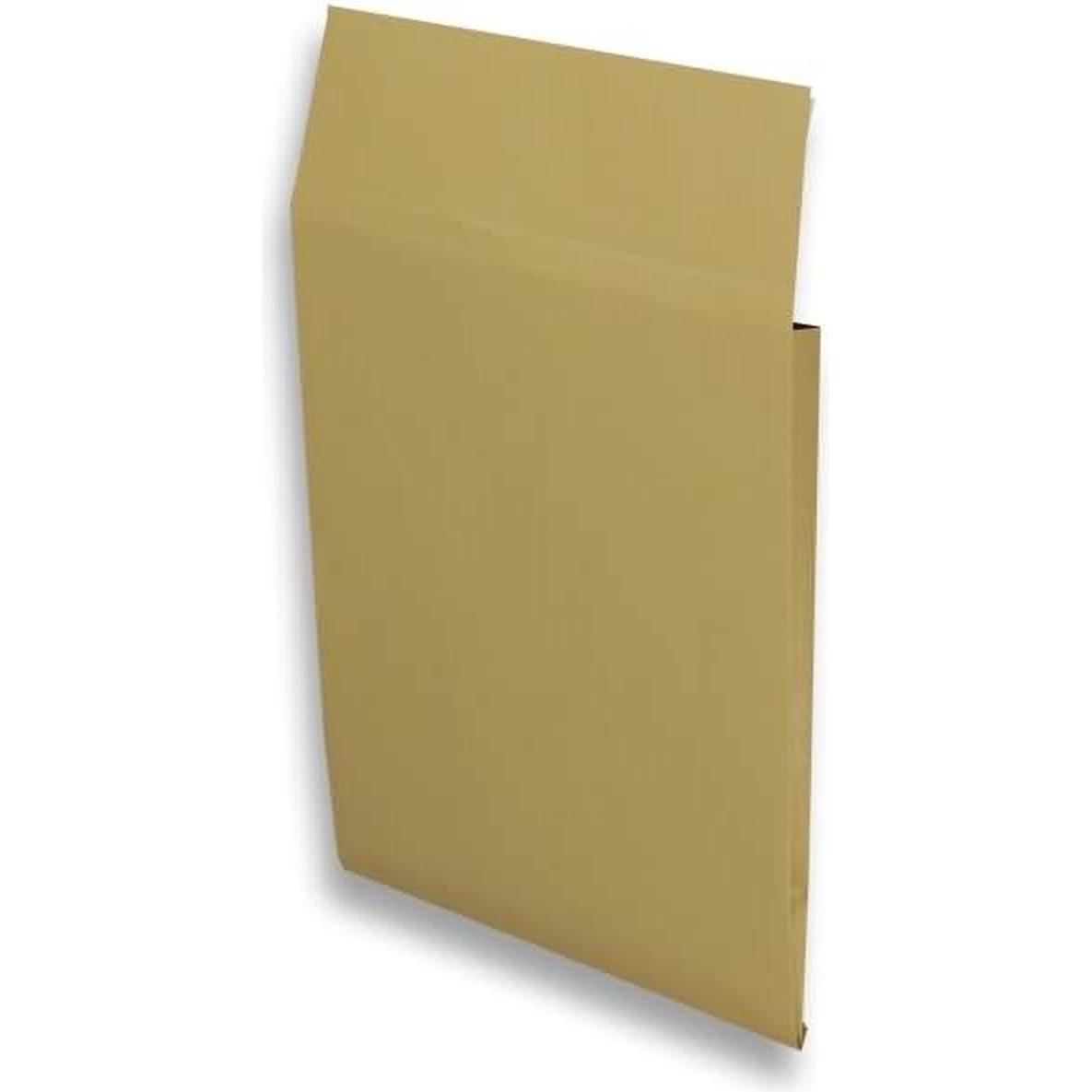 Blanke, Versandtasche + Luftpolstertasche, Faltentaschen 250x305x25mm 140g/qm haftklebend VE=125 Stück braun (125 x)