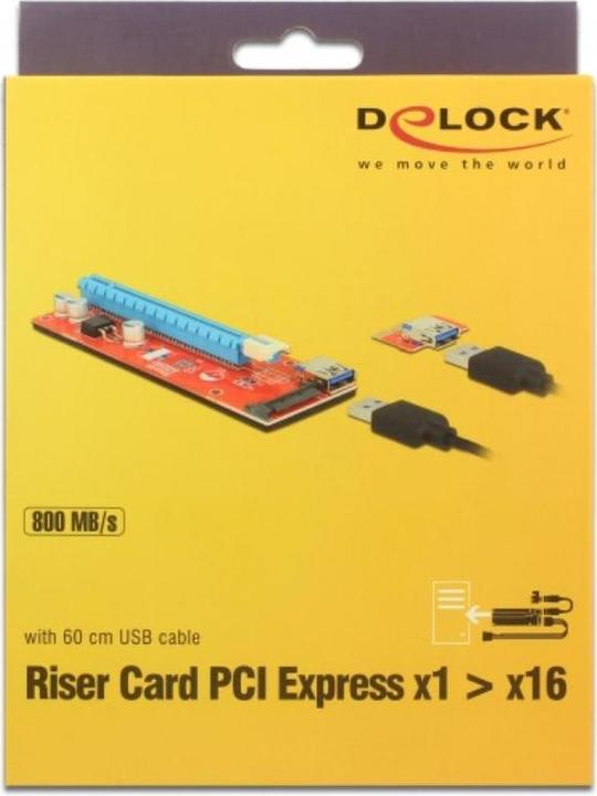 Immagine prodotto Delock Scheda alzata PCI-Express, da x1 a x16