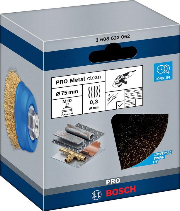 Produktbild Bosch Professional Zubehör PRO Multi Material clean Topfbürste, 75 x 0,3 mm, Gewinde (P12)
