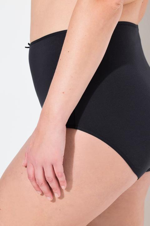 Actual product image Ulla Popken 3-pack color block maxi briefs (50, 52)