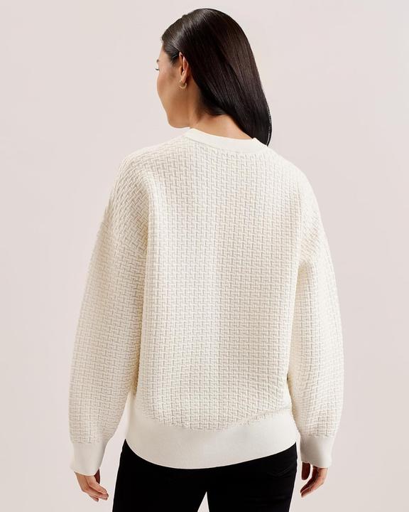 Actual product image Ted Baker Jacquard Knit Round Neck Sweater (44)