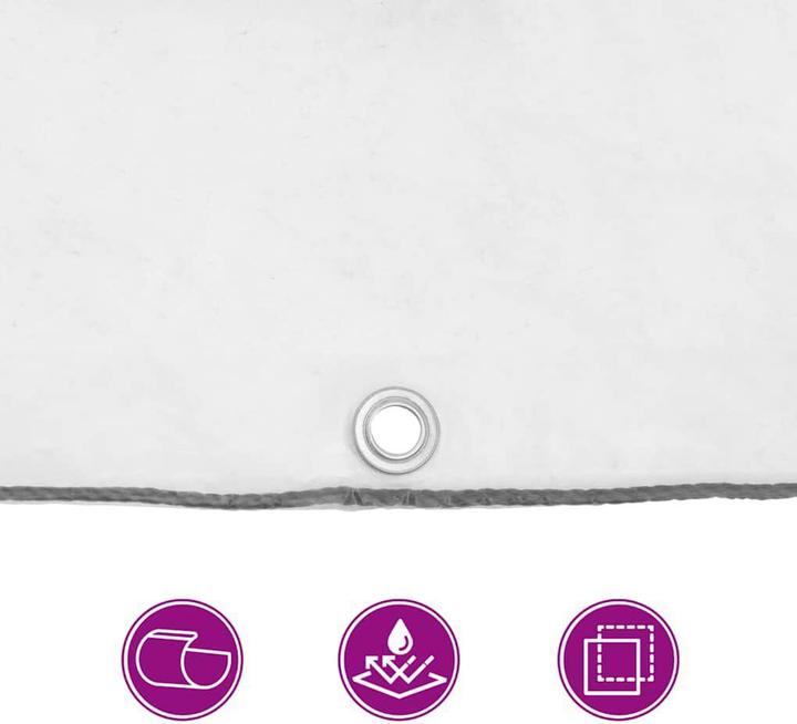 Produktbild vidaXL Transparente Plane mit Ösen 2x8 m Polyethylen durchsichtige Plane (200 x 800 cm)