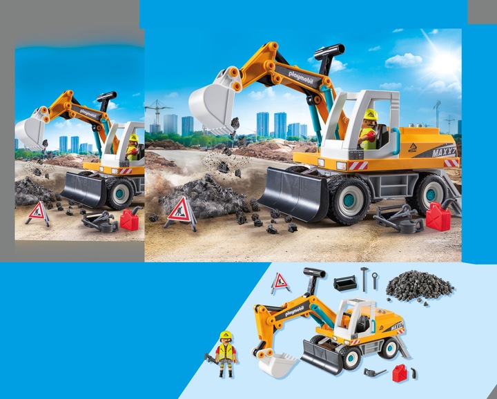 Productafbeelding Playmobil Graafmachine (71749, Playmobil Actie Helden)