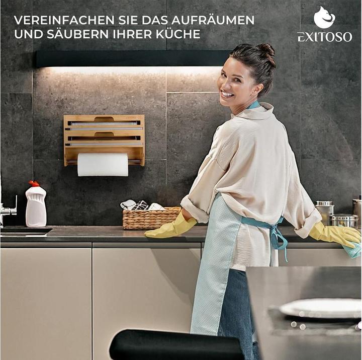 Produktbild Exitoso 3 in 1 Küchenrollenhalter