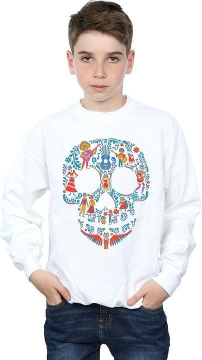 Actual product image Disney Boys Coco Skull Pattern Sweatshirt (128)