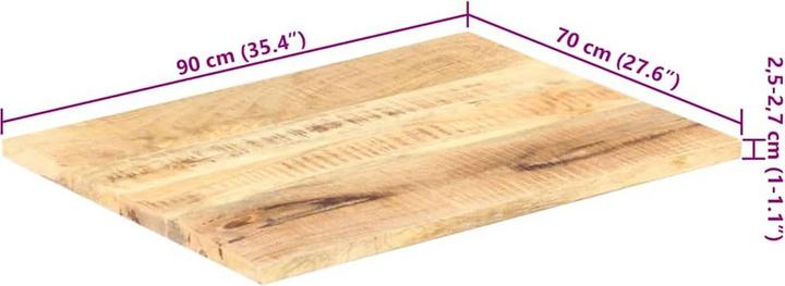 Image du produit vidaXL Tischplatte (90 x 70 cm)