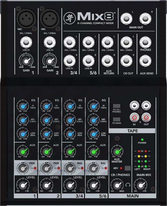 Mackie Mix8 (Mixer da studio e live)