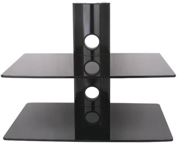 Produktbild Art STO D-50N Wand-Doppelregal D-50N 20KG zu DVD/Receiver schwarz