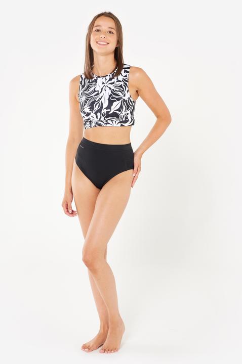 Image du produit Olaian Haut de maillot brassière de surf Femme - Carla noir et blanc (80 E)