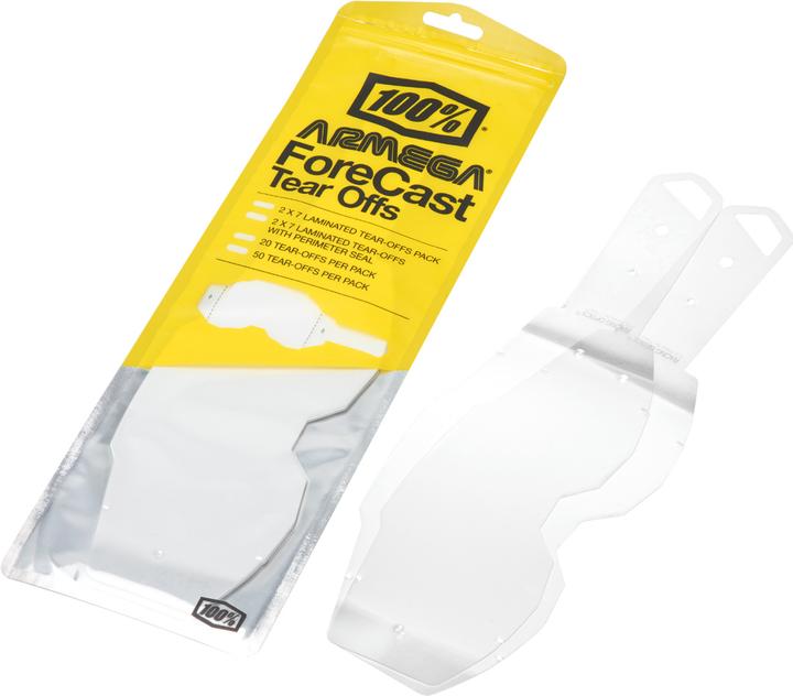 Image du produit 100% Armega Forecast Standard Tear-Offs 20 PK