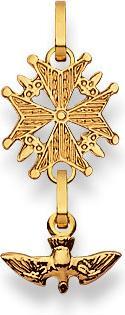 Image du produit Muau Croix huguenote (Or jaune 750/18K)