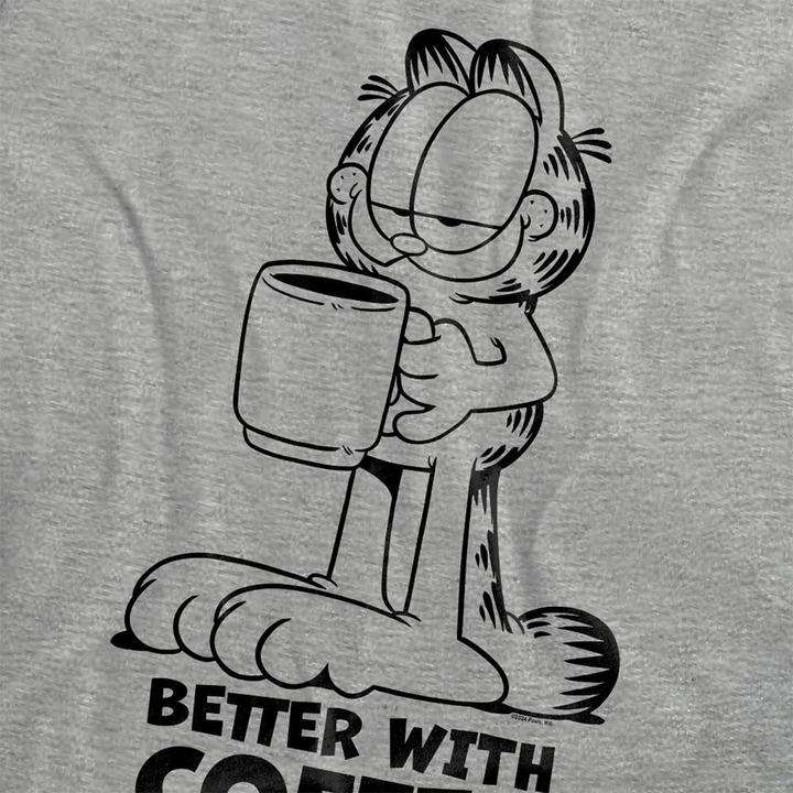 Produktbild Garfield Better With Coffee TShirt meliert (XL)