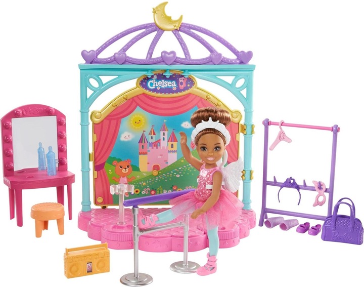 Produktbild Barbie Chelsea Puppe und Ballett-Spielset