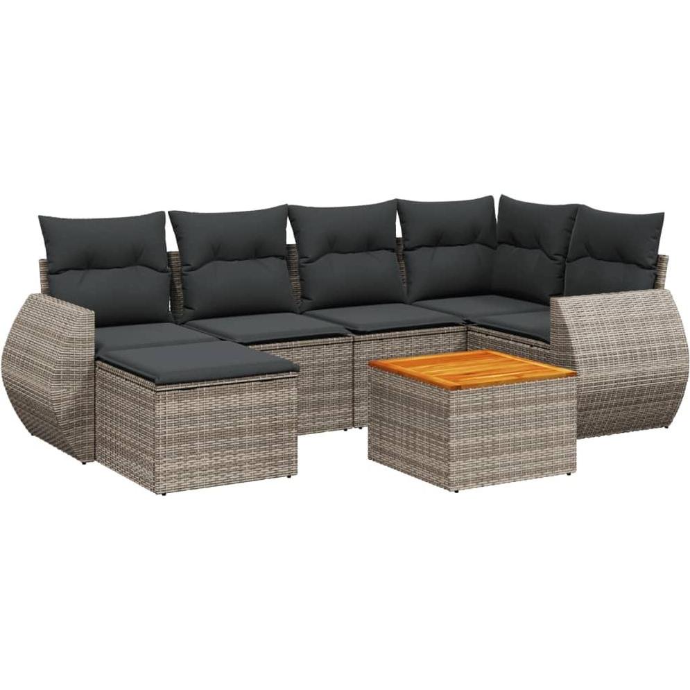 VidaXL, Gartenlounge, 10-tlg. Garten-Lounge-Set mit Kissen