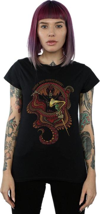 Actual product image Disney Womens/Ladies Aladdin Movie Jafar Dark And Mysterious Cotton T-Shirt (XL)
