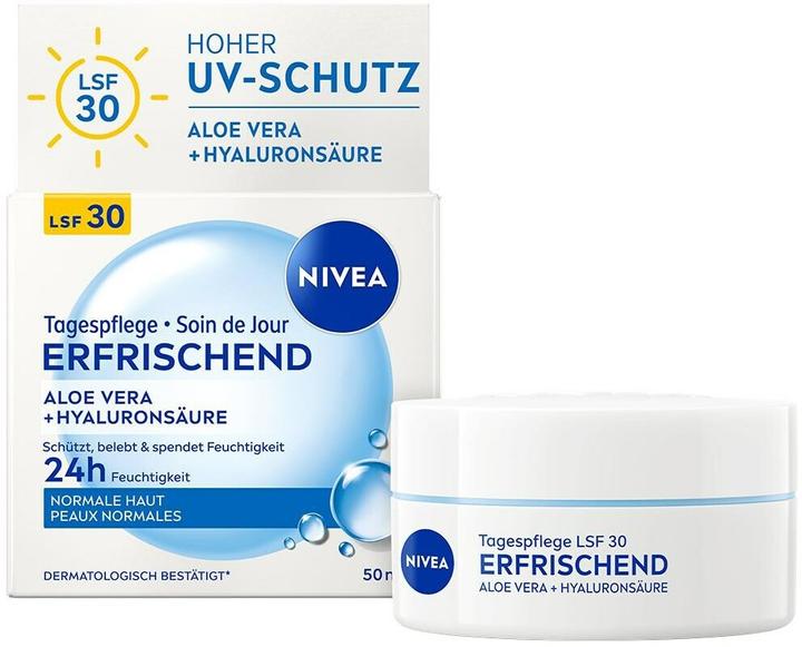 NIVEA Erfrischende Tagespflege LSF30 (50 ml, Crème de jour, SPF 30)