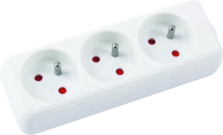 Image du produit Office Products Câble D'Extension 3 Prises 1,5 M Avec Terre Blanc (3x, 1.50 m)