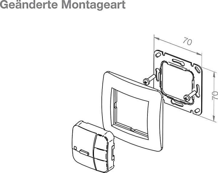 Produktbild Elero UniTec-868 Wandsender BIDI alpinweiss