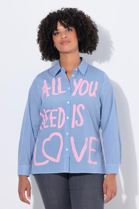 Image du produit Angel of Style Blouse rayée coupe Loose Fit, message (54)