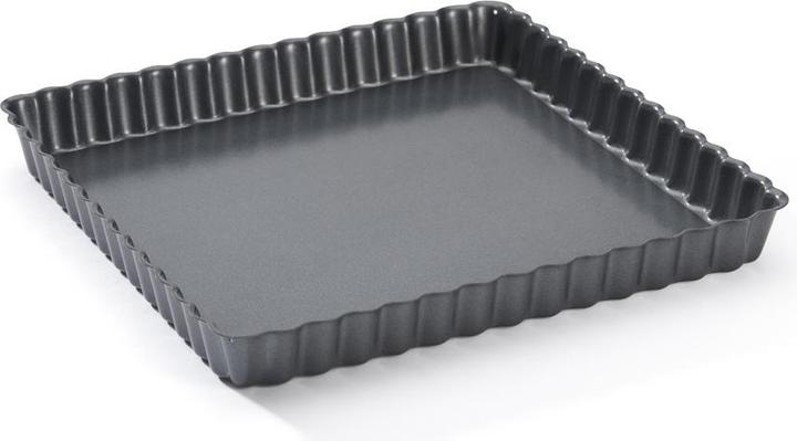 Actual product image de Buyer Fluted cake pan 23x23cm H: 2.7cm, bottom removable (23 cm)