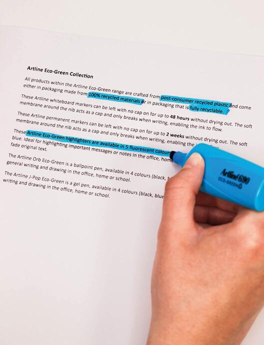 Actual product image Artline Textmarker EK690 Eco-Green (1x)