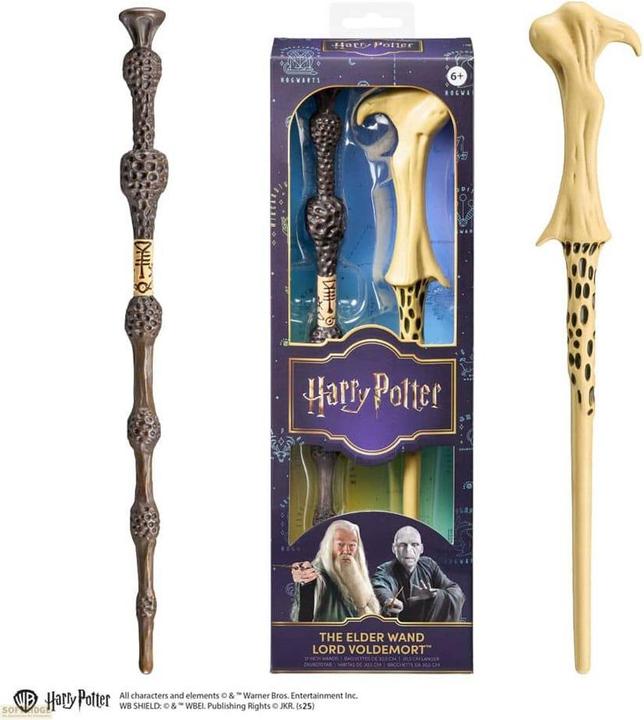 Produktbild Noble Collection Harry Potter Rollenspiel Doppelpack Zauberstäbe The Elder & Lord Voldemort 30 cm