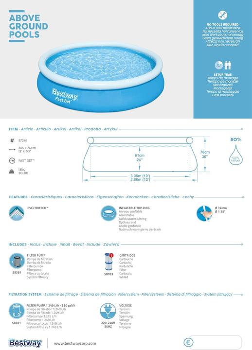 Image du produit Bestway Fast Set