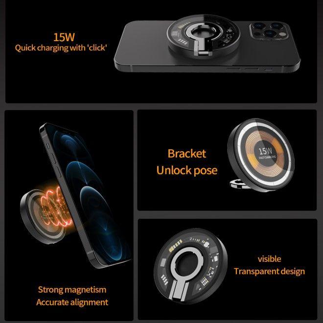 Produktbild MU Classic 2in1 MagSafe 15W Wireless Charger (15 W)