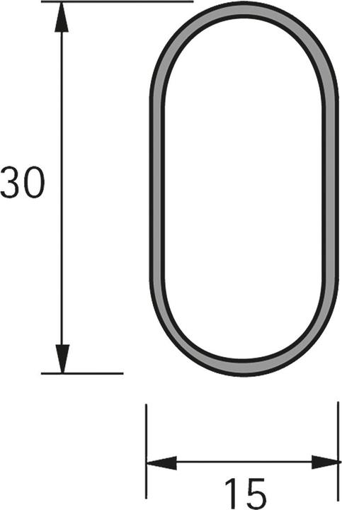 Produktbild Hettich Ovalschrankrohr