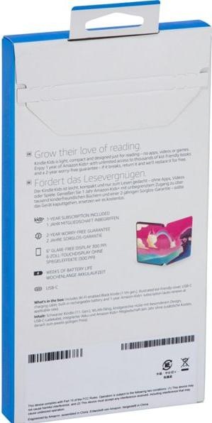 Actual product image Amazon Kindle Kids 2022 eReader with 300 ppi, 16GB, Space Whale (6", 16 GB, Pink)