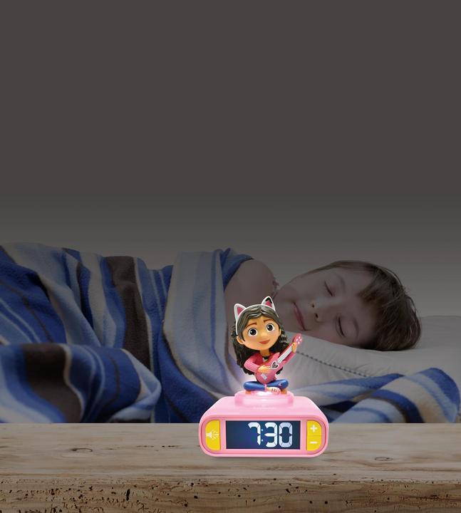 Actual product image Lexibook Gabby's Dollhouse - Alarm Clock with Night light and sounds (80114)