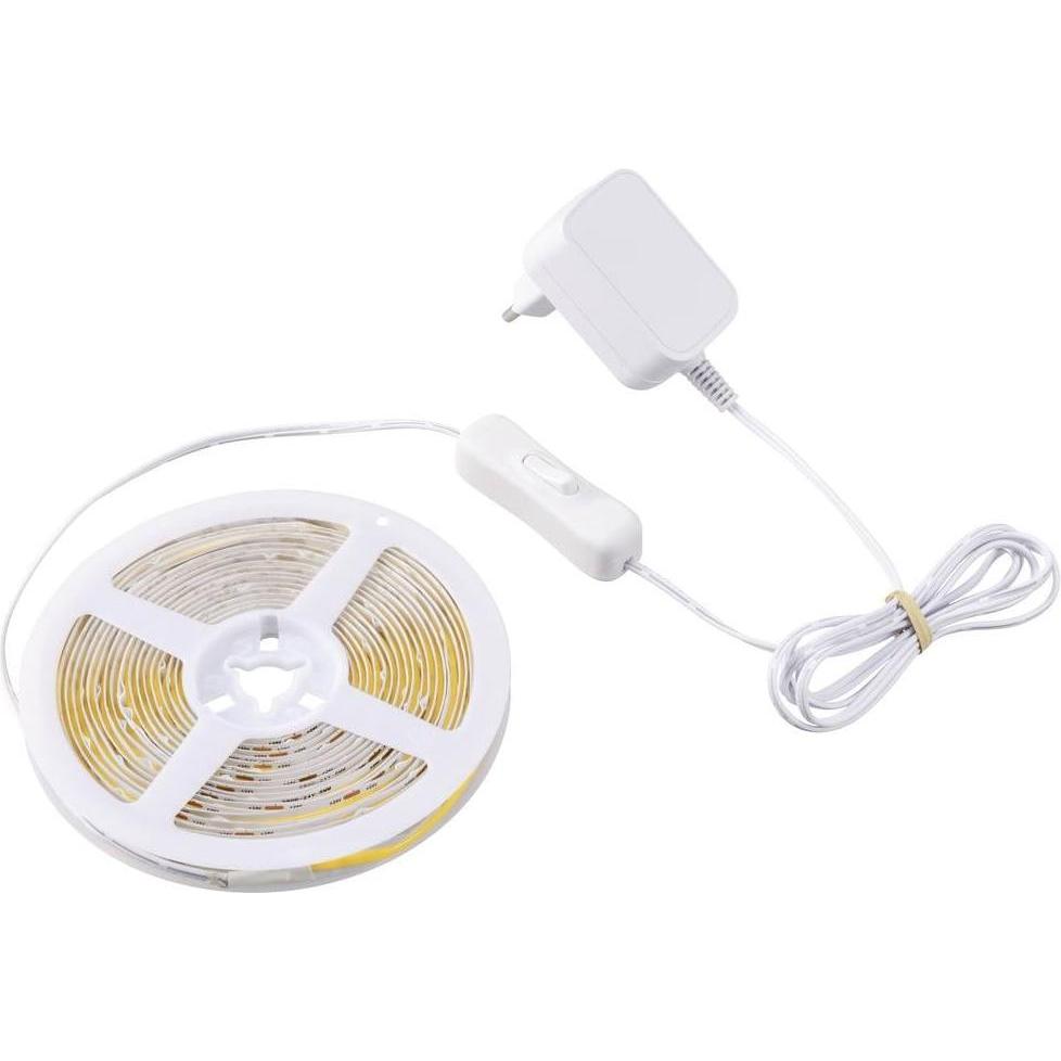 Thumbnail - Sygonix, LED Streifen, SY-5773490 LED-Streifen 230 V 5000 mm Warmweiss 1 St. (Warmweiss, 500 cm)