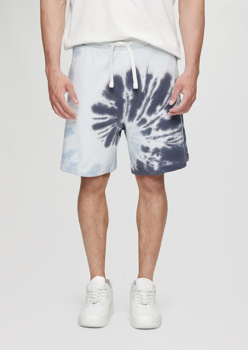 Produktbild s.Oliver Hose Sweat-Shorts mit Batikmuster (L)