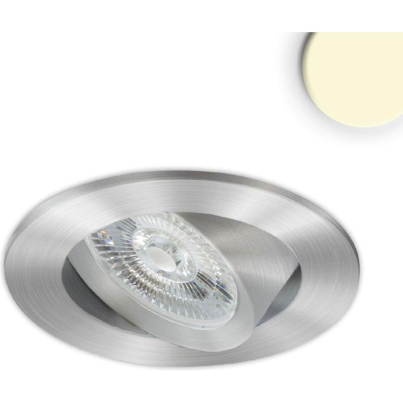 Isoled, Wandleuchte + Deckenleuchte, LED Einbauleuchte Slim68 9W Alu rund dimmbar warm-weiss 3000K (850 lm)