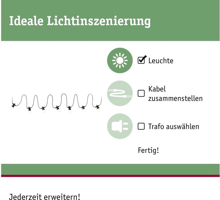 Produktbild Paulmann Outdoor Plug & Shine Lichterkette (6.80 m)