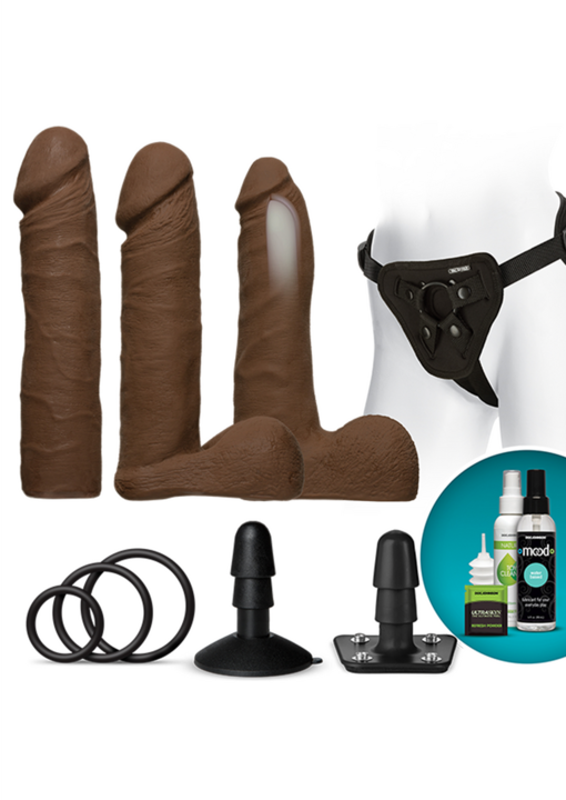 Image du produit Doc Johnson Vac-U-Lock™ - Kit double densité ULTRASKYN™ - Chocolat
