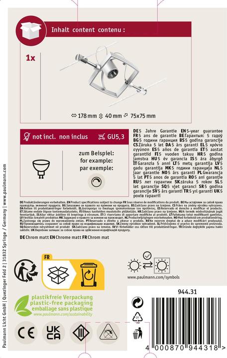 Produktbild Paulmann Wire System MacII (GU5.3)