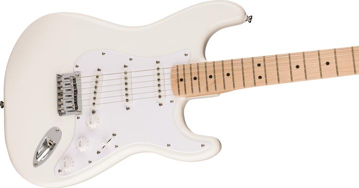 Fender Sonic Stratocaster HT MN Arctic White elektrische gitaar met vaste brug (E-Gitarre, Hals: Ahorn, Griffbrett: Ahorn, Korpus: Pappel)