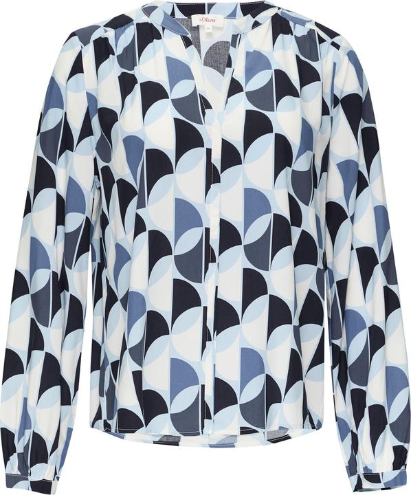 Immagine prodotto S.Oliver Bluse Viskose-Bluse mit Raffdetails und All-over-Print (38)