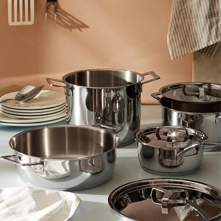 Actual product image Alessi Pots&pans set (Pan set + pot set, Stainless steel)