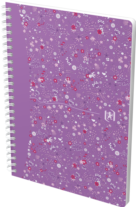 Produktbild Oxford FORME FLORAL - Spiralbuch (A5, Kariert, Harter Einband)