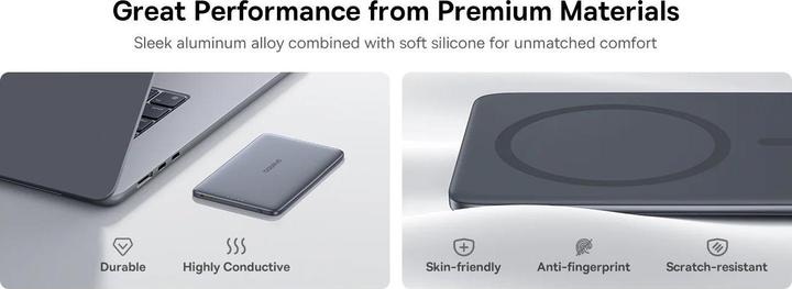 Image du produit Baseus PicoGo AM41 20W Powerbank magnétique 5000mAh Nebula Pink (5000 mAh, 20 W)