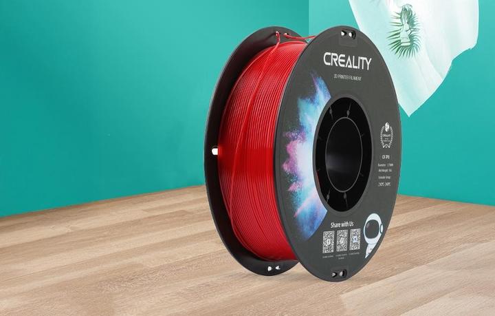 Image du produit Creality Filament TPU, rouge, 1.75 mm, 1 kg (TPU, 1.75 mm, 1000 g)