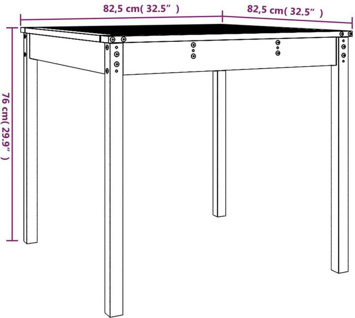 Produktbild vidaXL Gartentisch