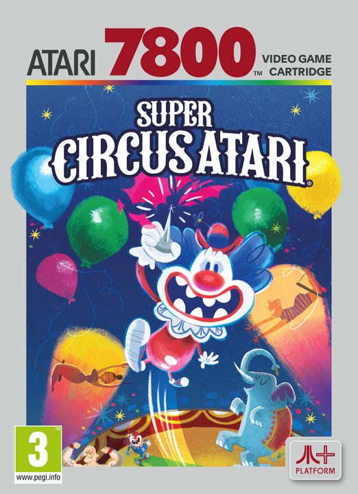 Actual product image Plaion Super Circus (Atari 2600+/7800+/7800) Cartridge (Atari, EN)