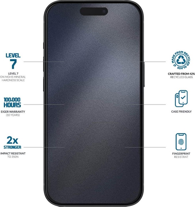 Image du produit Eiger Mountain Glass (1 pièce(s), Apple iPhone 16 Pro)