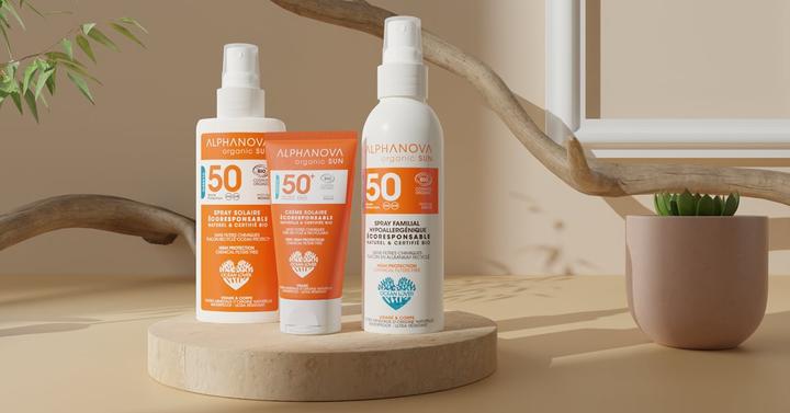 Actual product image Alphanova SUN cream organic hypoallergenic SPF50+ without perfume cream (Sun cream face, SPF 50+, 50 ml, 500 g)